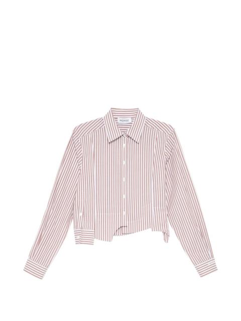 deconstructed cropped shirt