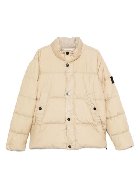 Compass-badge quilted puffer jacket