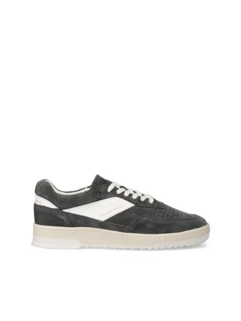 panelled suede sneakers