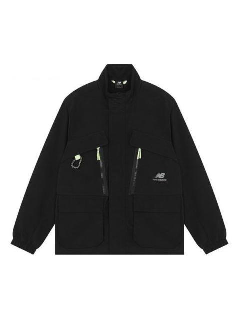 New Balance Men's New Balance Fleece Lined Stay Warm Woven Sports Jacket Black AMJ21357-BK