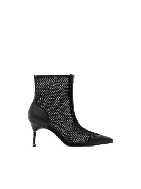 Natasha mesh high-heel ankle boots