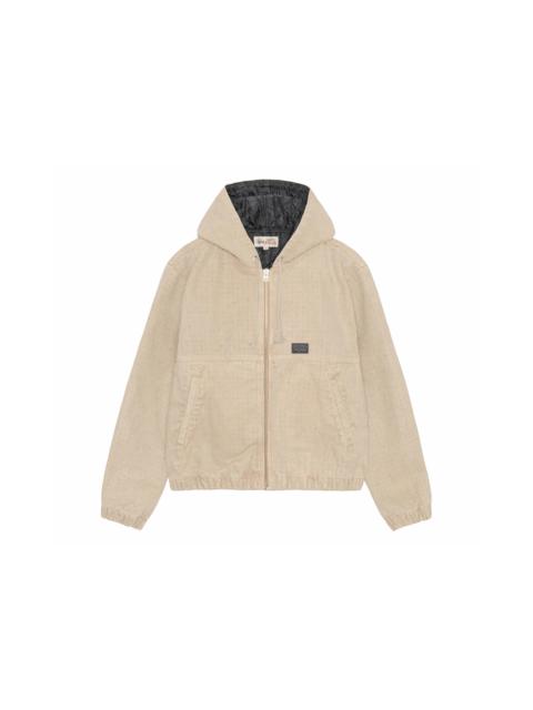 Stussy Work Canvas Needle Punch Jacket Khaki