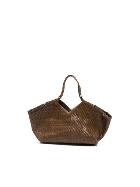 large Usha hand-woven tote bag