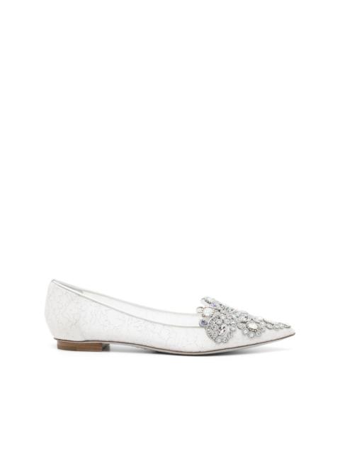 Veneziana crystal ballerina shoes