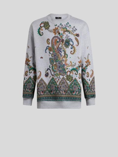 FLORAL COTTON SWEATSHIRT