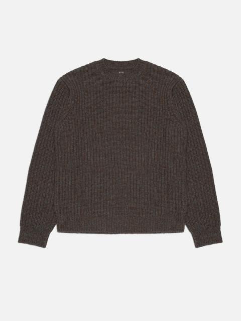 August Chunky Crew Neck Knit Brown
