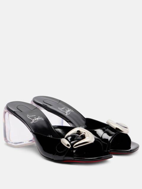 Minny Bubble 70 patent leather mules