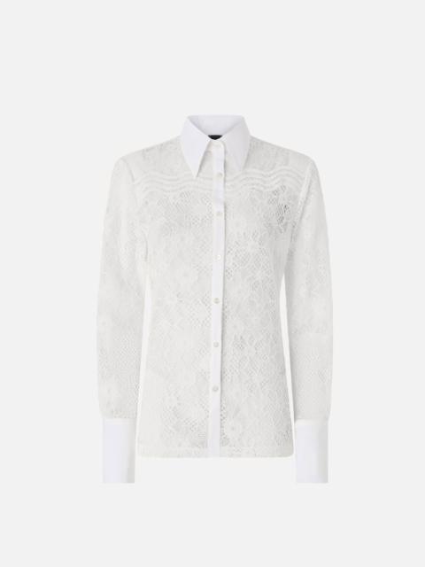 SHIRT IN TULLE AND LACE