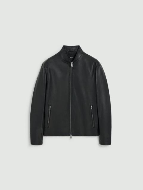 Morvek Zip Jacket in Leather