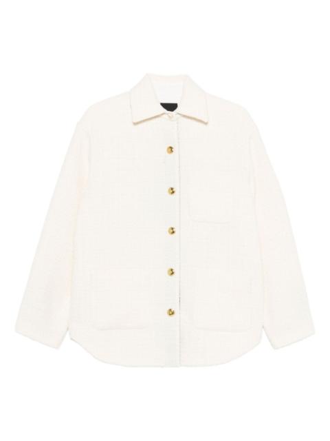 textured buttoned jacket