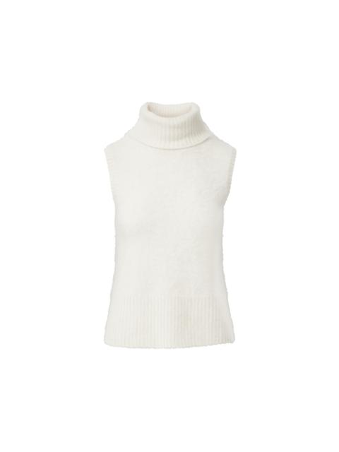 MAZZY BRUSHED CASHMERE SLEEVELESS SWEATER