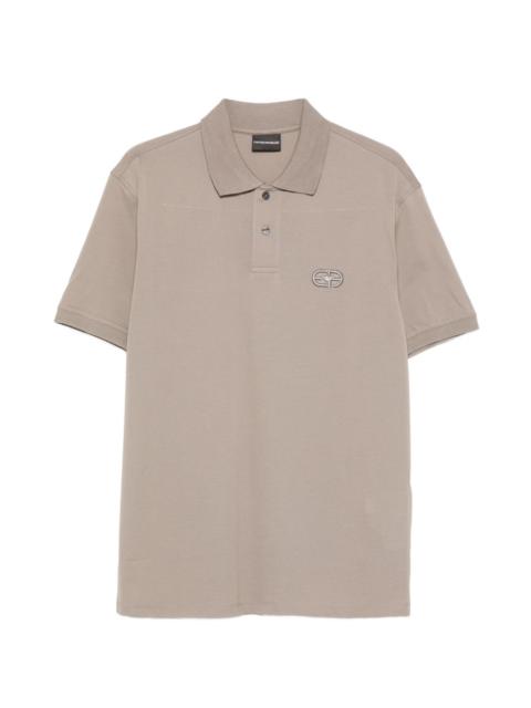 logo-embroidered polo shirt