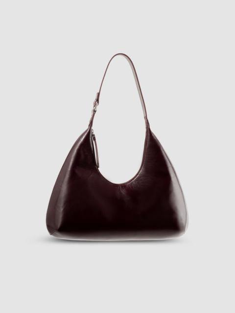Amber Grape Calf Leather Shoulder Bag