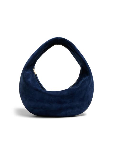 Olivia Medium Suede Hobo Bag navy