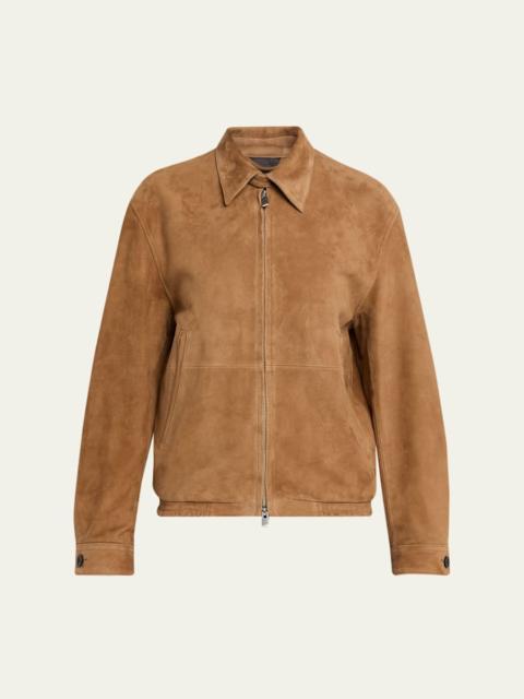 Blouson Goat Suede Jacket