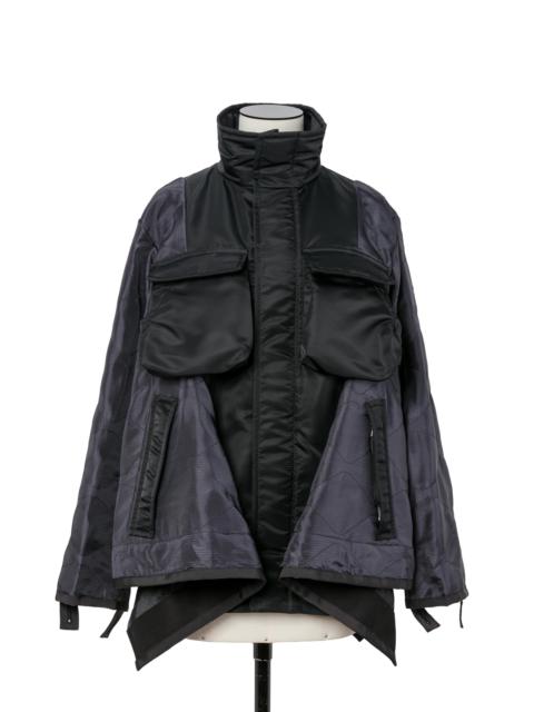 Nylon Twill Mix Coat