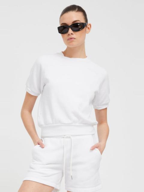 WHITE RAGLAN SWEATSHIRT