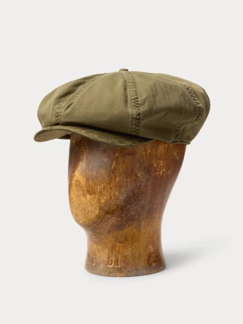 Garment-Dyed Twill Newsboy Cap
