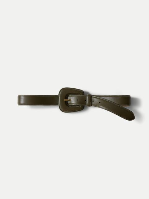 ELSY LEATHER-BUCKLE BELT