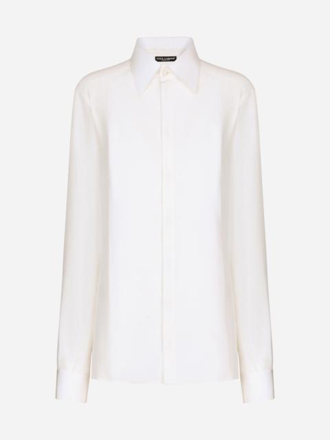 Silk crepe de chine shirt