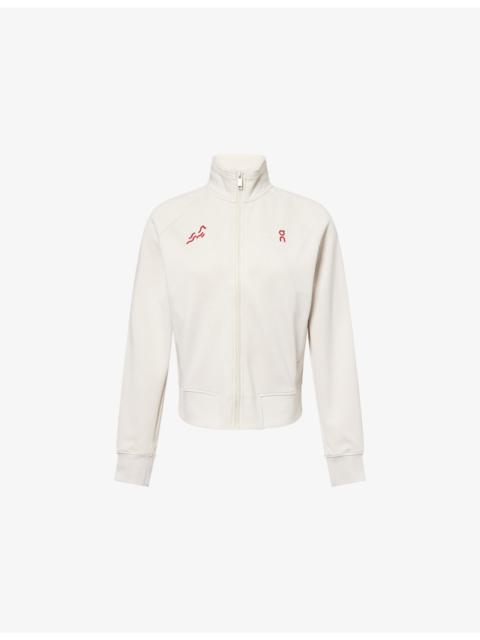 Year of the Horse Funnel-Neck Woven Track Jacket