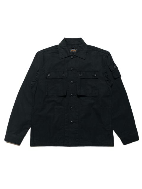 Lost & Found MIL SHT-JAC Cotton Ripstop Black