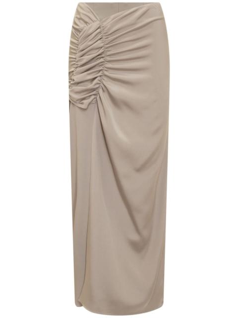 draped-design skirt