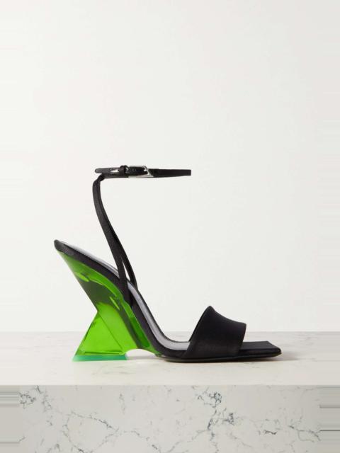 Cheope satin wedge sandals