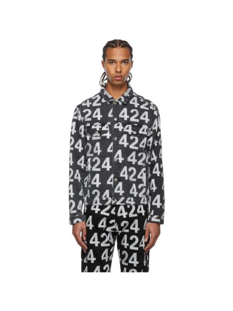 Black Denim Recount Trucker Jacket