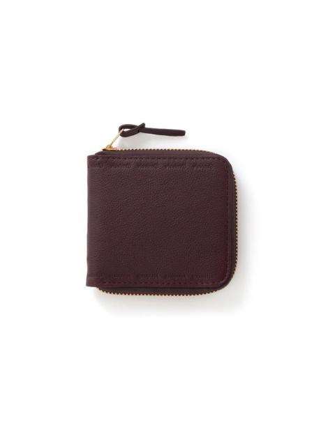 LEATHER BI-FOLD (KNGR) BURGUNDY