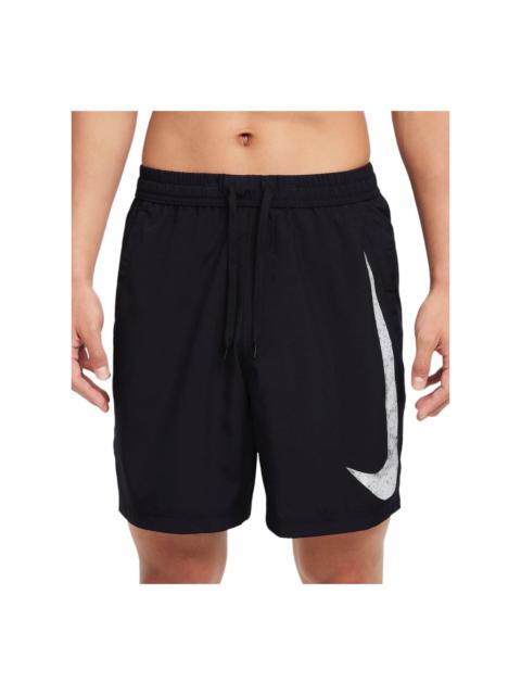 Nike Dri-FIT 7" Shorts 'Black Form Swoosh ' FZ1067-010