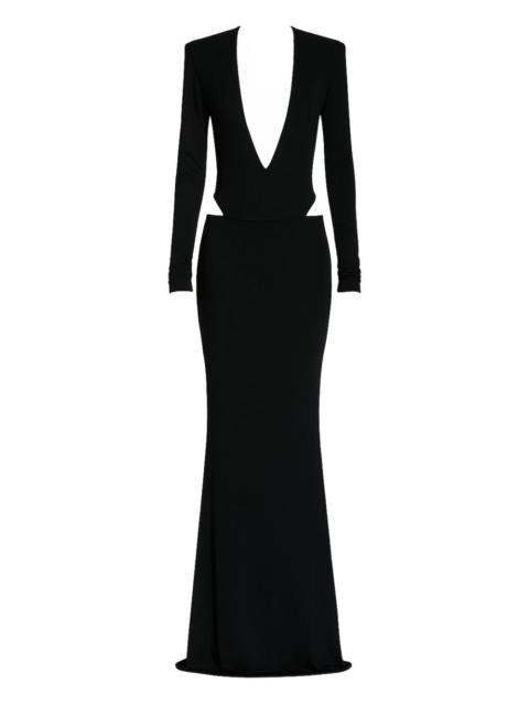 Zoya long-sleeve maxi dress