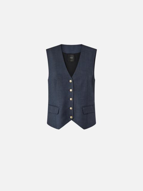 ELEGANT TEXTURED WOOL WAISTCOAT