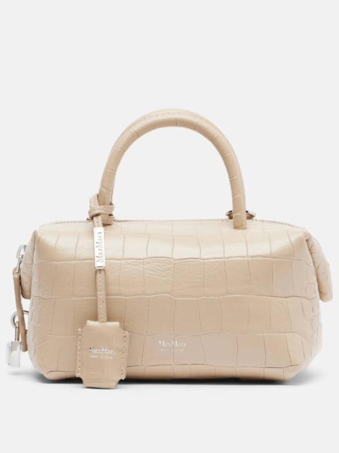Boston leather tote bag
