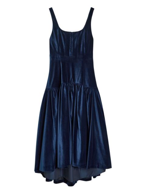 Diana velvet midi dress