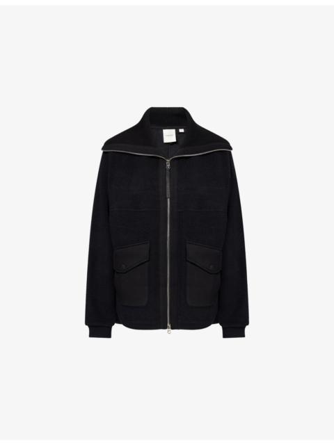 Eleanor Patch-Pocket Fleece Jacket