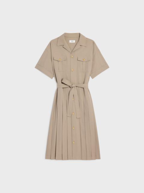 saharienne dress IN cotton gabardine