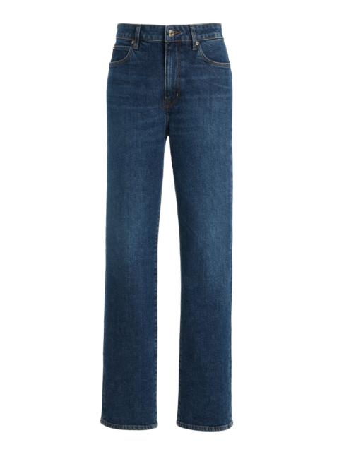 The Ruler High-Rise Straight-Leg Jeans dark wash