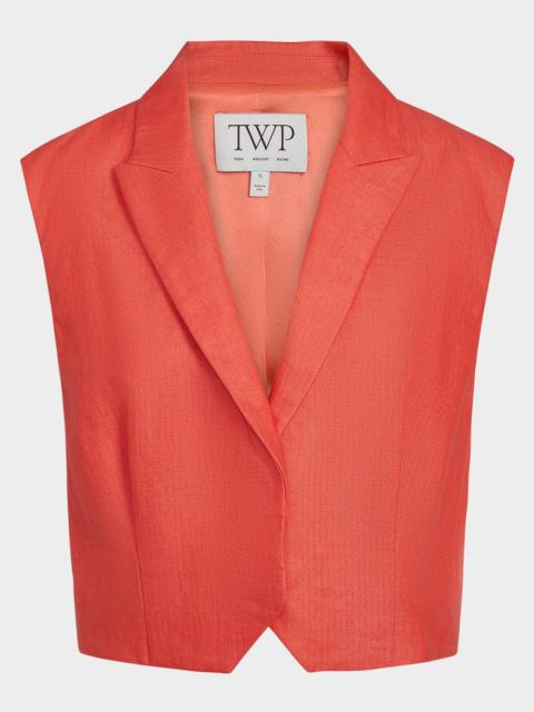 Katie Cotton-Linen Vest