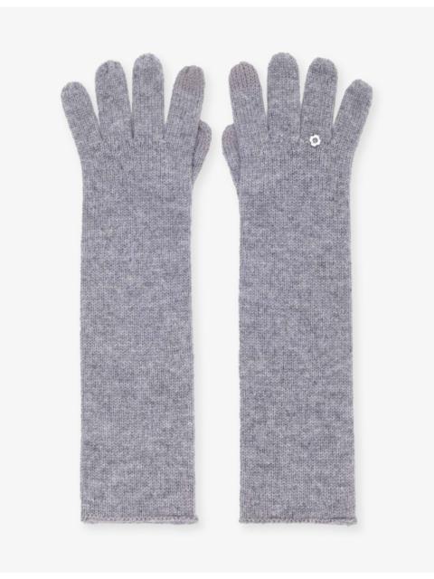 Branded Wool and Cashmere Gloves