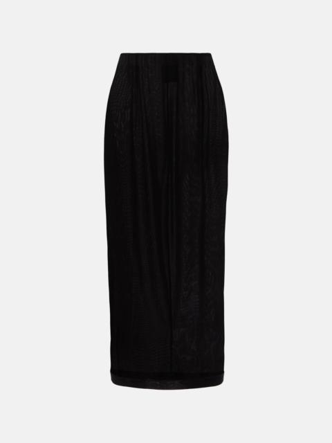 Sheer midi skirt
