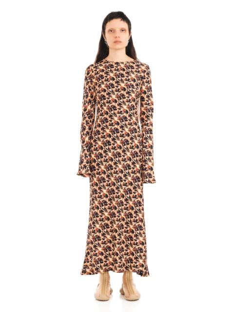 LEOPARD PEONY YURI DRESS