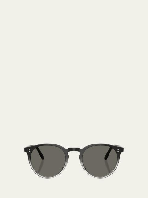 Men's OV5183S Round Acetate Sunglasses