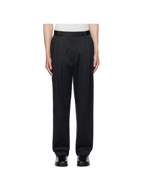 Black Pleated Trousers