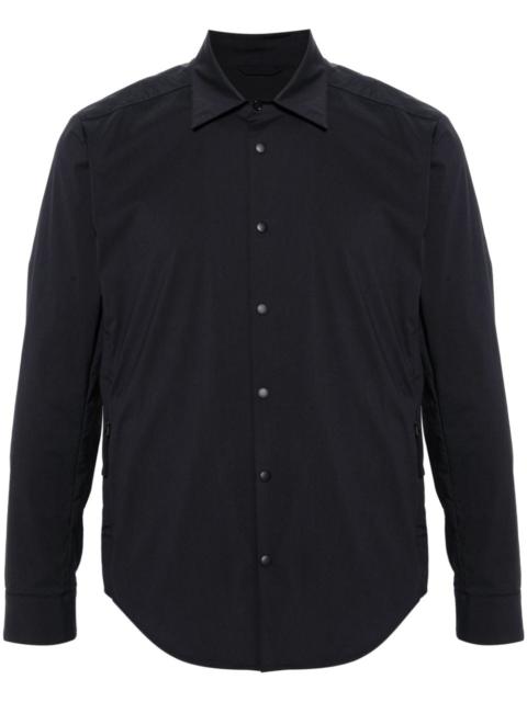 pocket-detailed poplin shirt