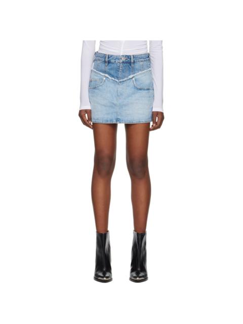 Blue Narjis Denim Miniskirt