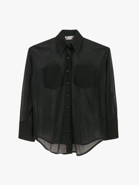 Pocket Detail Shirt In Black