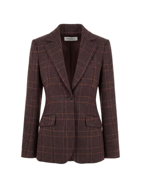 Abate check-pattern single-breasted blazer