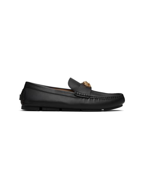 Black 'La Medusa' Driver Loafers