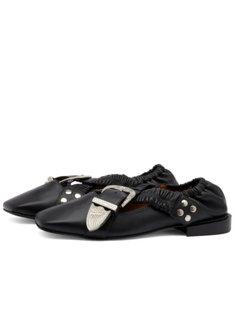 Toga Pulla Belt Strap Ballerina Shoes